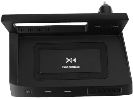 Huamengyuan Ladegerät Qi Handy-Wireless-Ladegerät für AD1 Bj Typ Auto-Ladegerät 2016-2021 Qi Wireless Charger Pad Drahtlose Ladestation Kompatibel für Tiguan Typ AD1 2016-2021