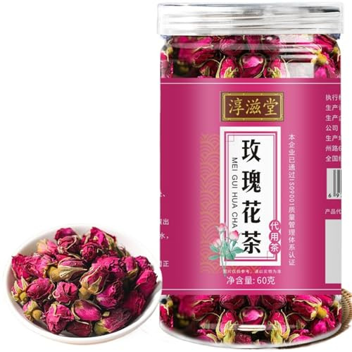 Tè Alle Erbe Premium Naturale Tè Sano Tè Alla Rosa 60g / 2,11oz Senza Caffeina Rosa Rossa Infusioni Di Tè Per Le Donne