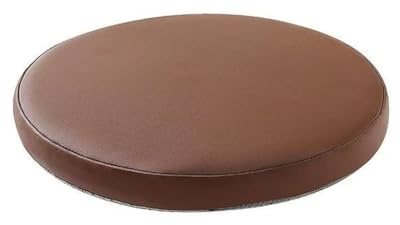 IJQXLA 35 * 35cm wasserdichte Stuhlkissen aus Leder runden Sitzkissen, rutschfeste runde Kissen-Stuhlpolster für, 30 cm, 35 cm, 40 cm, 45 cm Stühle/Rundhocker