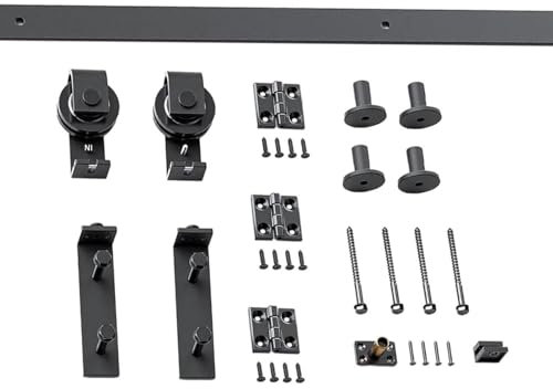Skjutdörr – Hardware -kit, ladudörrar railkit, högpresterande kolstål – ladudörr-hårdvarusats | skjutning