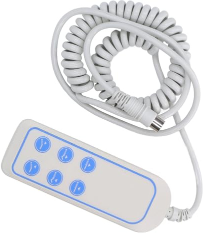 Saluaqui Hebebett -Controller mit IP66 Wasserdichtem Wert, Elektrischer PVC -Fernbedienung für Liftstuhl und Liege, 8 Pin Handkontrolle für Krankenhaus und Hausgebrauch