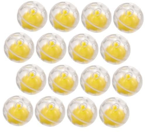 EXAOMBLE 50 Stück Rasselball mit Geräuschmacher Plüschspielzeug mit Integriertem Glockenball für DIY Projekte für Haustiere
