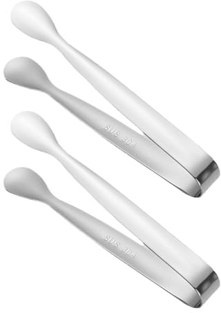 Patifirst Tenazas Para Azúcar,2 Piezas Pinzas De Acero Inoxidable Para Servir,Tenazas De Servir Para Hogar - Para Rodajas De Limón, De Té, Amante Del Café, Panadero, Restaurante,
