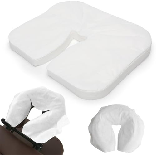400 Stück Massageliegen Nasenschlitztücher, Gesichtsauflagen Massageliege für Massageliege, 35 * 28 cm Ultra Soft, Atmungsaktive, Nicht-klebende Hygieneauflagen für alle Massagebänke, Massageliegen