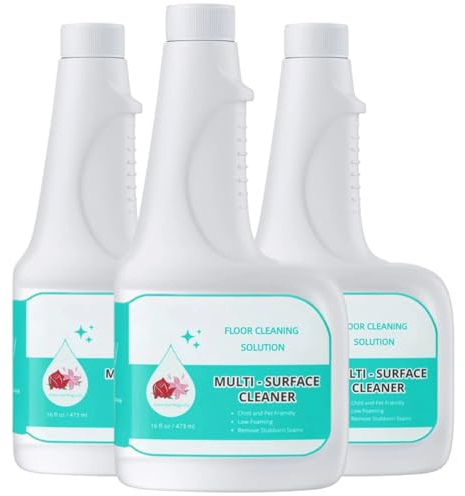 Solution for Robot Aspirateur-Laveur - Pack de 3 x 500ml - Compatible avec Eufy X10 Pro Omni, C20 - À Base de Plantes, Sans Résidu - Sûr Sols Durs et Animaux
