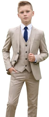 Boys 5 Piece Beige Suit Milano Mayfair