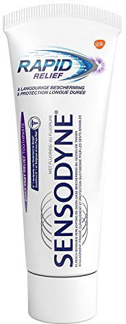 SENSODYNE 4x Zahnpasta Rapid Relief - 75ml, Geschmacklos