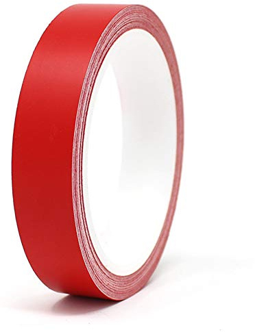 Finest Folia 10 Meter (0,89€/Meter) Matt Zierstreifen Auto Motorrad Boot Modellbau Basteln DIY Deko Dekorstreifen Seitenstreifen Klebestreife (Rot Matt, 20mm Breite)