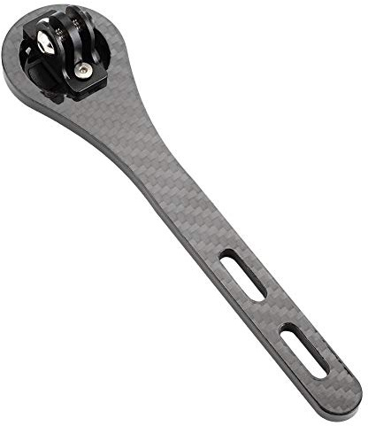 Fahrradcomputer-Halterung, Fahrrad-Lenker-/Kinderwagen-Halterung mit multifunktionalem Einkörper-Biegungsgriff für iGPSPORT, Blackbird, Bryton (anwendbar für Garmin)