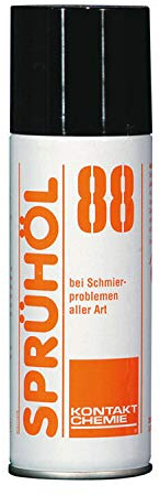 Sprühöl 88, zur Oberflächenbearbeitung, 100 ml, geeignet für Getriebe, Federn, Ventile, Schlösser, Klappen etc., kapillaraktiv, silikon- und säurefrei