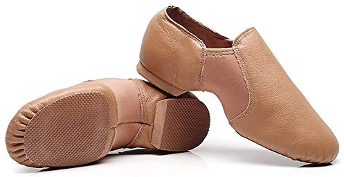 Chaussures de Danse Femme Cuir Latine Jazz Ballerine Basket Chausson Confort
