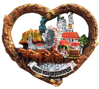 Oktoberfest München Deutschland Kühlschrank Magnet Reise Souvenir Kühlschrank Deko 3D Magnetaufkleber Handbemalt Basteln