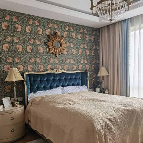 Personalizar Papel Tapiz De Fotos Patrón Retro Mural Papel Tapiz Plantas Flores Papel Tapiz Dormitorio Infantil Papel Tapiz Decoración De Pared 200x140cm