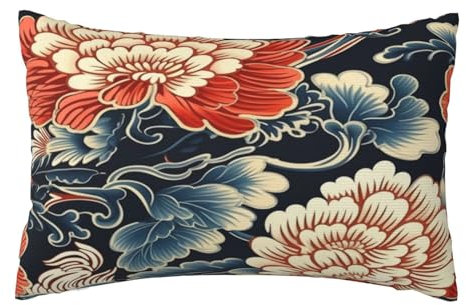Kissenbezug 40x60 cm 2er Set Herbst Deko Kissen Chinesischer Stil, Weinlese Kissenbezug, Weicher Kissenbezüge, Sofakissen, Kissenhülle Herbst, Zier Kissen Aesthetic, Couch Deko Schlafzimme Gifts,J377