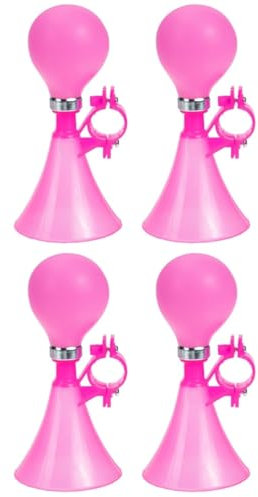 Yardwe 4stücke Fahrrad Hupe Pinke Druckluftklingel Für Kinderfahrräder Einstellbare Lautstärke Einfache Montage Am Lenker Zubehör Für Mädchen Und Jungen