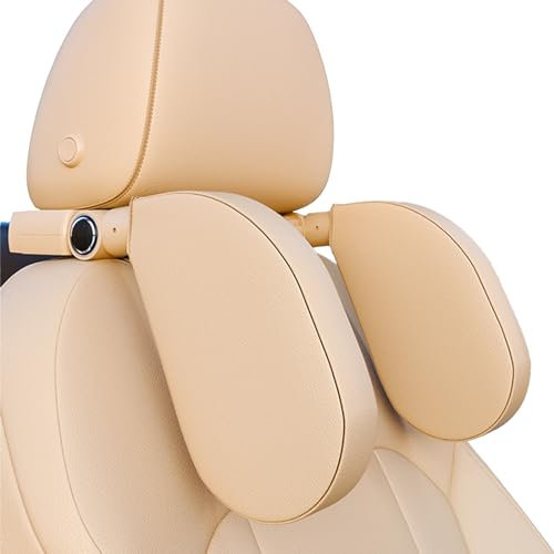 Belmeri Auto-Kopfstützkissen, Kopf- und Nackenstützkissen, U-förmiges Auto-Schlafkissen, 180° verstellbar, verbessert Kopf- und Nackenhaltung und Anpassung der Schlafposition, geeignet für Kinder und