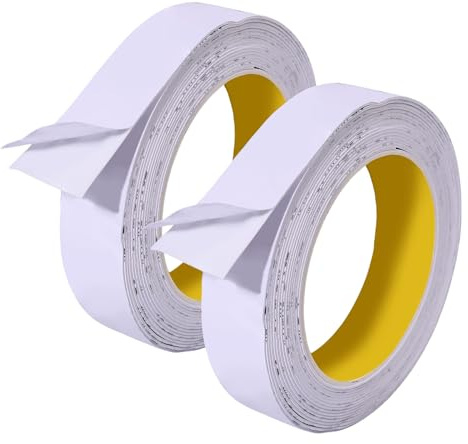 CHGCRAFT Ruban Adhésif Simple Face en Mousse Blanche de 5.47 m pour Isolation et Scellage des Joints de Fenêtre et de Porte 0.9 Pouce de Large Blanc