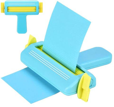 Umllpet Paper Crimper Werkzeug für Quilling & Scrapbooking, Wellpappenmaschine Papier Welle Shaper DIY Werkzeug für Kartonbögen, Texturpapier & Kunsthandwerk (Blau)