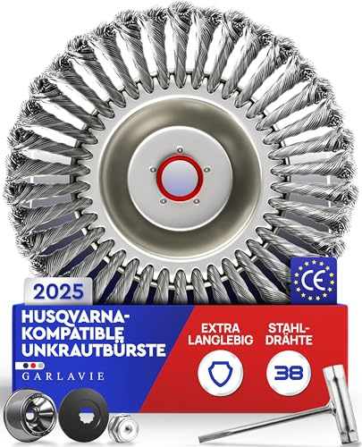 Cepillo Desbrozadora Husqvarna Maleza y Musgo Orificio 25,4mm