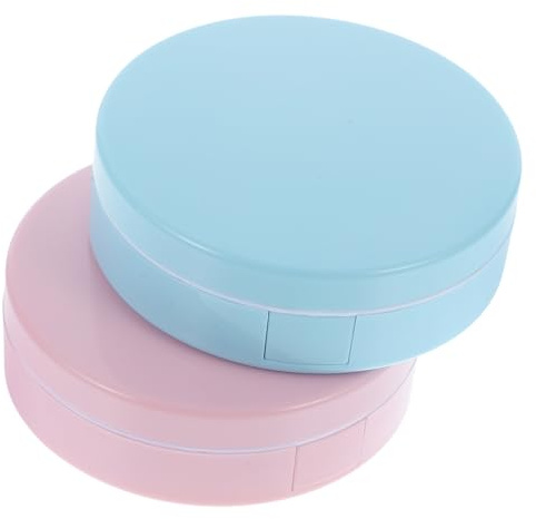 VALICLUD 2Sätze Kontaktlinsenboxen Praktische Kontaktlinsenbehälter mit Zubehör Transparentes Design für Unterwegs und Täglichen Gebrauch