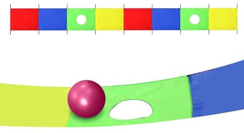 Acunny Parachute Jeu pour - Parachute Arc-en-avec Poignées - Équipement d'Entraînement pour Jardin, Terrain de Jeu, Team Building, Gymnastique, Activités Coopératives et Sports de Plein