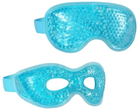 ULTECHNOVO 2 Stück Kühlende Augeneispackungen aus Pvc Gel zur Linderung von Augenringen und Schwellungen für Sommer und Reise zur Verbesserung der Hauthelligkeit