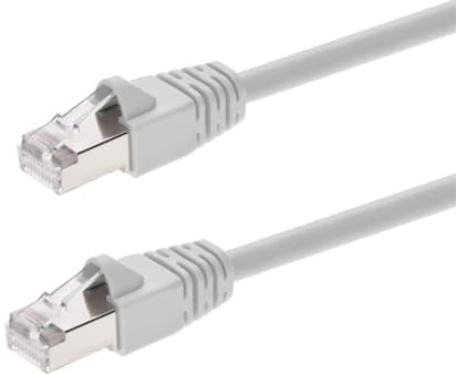 Monoprice Cat6A Ethernet Patch Cable - Snagless RJ45, Fullboot, 550Mhz, Double Shielded (S/FTP) Pure Bare Copper Wire, 10G, 26AWG, 25 Feet, White