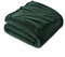 FARFALLAROSSA Coperta Plaid Pile, Coperta Letto Singolo/Matrimoniale 160 x 210 cm Flanella, Coperta Divano Grande Caldo Morbida - Verde Scuro