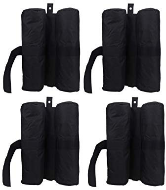 YFCTLM Pavillongewichte 4 STÜCKE Schwere Ladezelt Sandsack Double Barrel Baldachin Gewichtstasche Outdoor Windproof Marquee Bein Sand Base Universal Gewichtete Füße