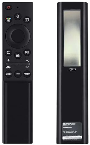 Fourmor Original Voice Remote - bn59-01357a Recharge Solaire pour Samsung 2021 et 2022 et 2023 Smart TV. Également Disponible bn59-01358f Remplacement entièrement Fonctionnel