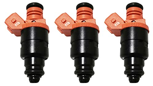 Riloer 3pcs Iniettori Carburante Motore Sostituire Accessori, Compatibile con C-HEVROLET M-ATIZ 2011-2015 P-ONTIAC M-ATIZ 2004-2010, 96620255 96518620 ADG02801, Nero + Arancione