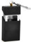 Anseom Cendrier Portable Anti-Odeurs Mini Cendriers avec Couvercle et Porte-Clés Noir Cendrier de Poche pour Voyage Les Intérieurs Camping Pêche Sur La Plage