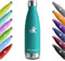 KollyKolla Trinkflasche Edelstahl 750ml, Vakuum Thermosflasche, Wasserflasche Auslaufsicher, BPA-Frei Thermoskanne Kohlensäure Geeignet, für Sport, Schule, Uni, Yoga, Sport, Fahrrad, Camping, Sprudel