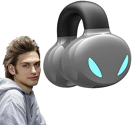 Lecerrot - Auriculares inalámbricos con clip para el oído, conducción ósea | Auriculares ligeros y firmes para correr, caminar, conducir y andar en bicicleta