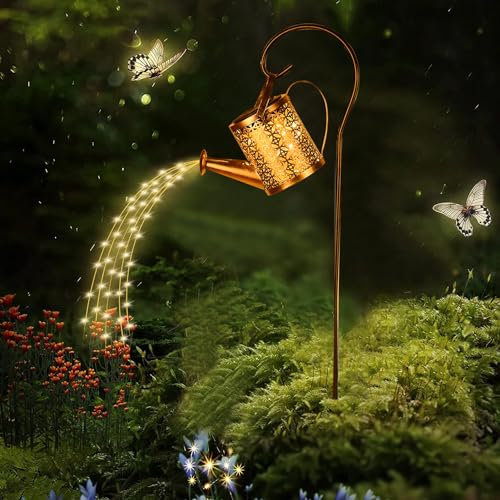 Tremdwoto luci da esterno giardino solari,Luci Solari per Annaffiatoio, luci solari da giardino,decorazioni giardino per esterno (Annaffiatoio)