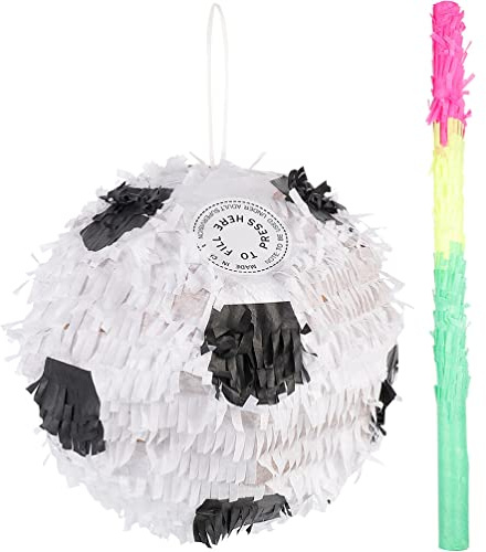 VICASKY Fußball-Pinata Mit Pinata-Stab 2 Stück Fußball- - Für Geburtstagsfeier Sport-Themenparty-Dekoration