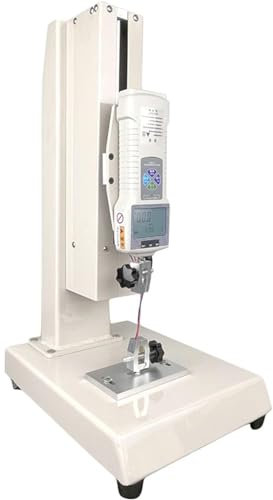 Manual Digital Force Gauge, Compression/tensile Testing Machine, Output Function, 300mm/11.8 Stroke, with 5 Probe, Display Clear, Hand Wheel Operated, for Tension and Compression Test