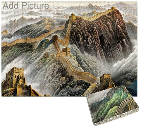 GJXWD Fotopuzzle 5000 4000 3000 2000 1500 Teile Puzzle Selbst Gestalten Design Weihnachten Puzzle Personalisiert mit Eigenem Bild Erstellen Haustier Landschaft Paarfotos,5000Pcs