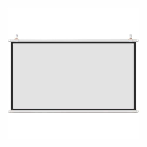 Outdoor Pull Down Manual Projector Screen, Wall Mount White Portable Projection Screen, for Indoor Movie Home Theater Office(60in,4:3)