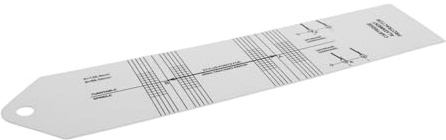 Ausrichtungslehre für Plattenspieler, Tonabnehmer Einstellwerkzeug Weiß | Kunststoff, Leichtes Mehrzweck Design, für Vinyl Justierung und Setup, für Profis und Einsteiger