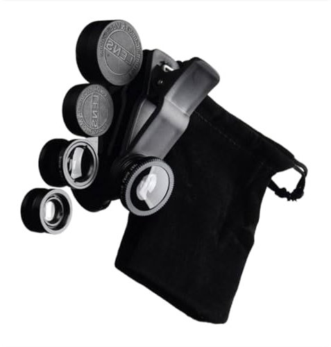 3-in-1 Smartphone-Fischaugenobjektiv zum Anklippen, für die meisten Handys, Weitwinkel, Makro-Fischaugenobjektive