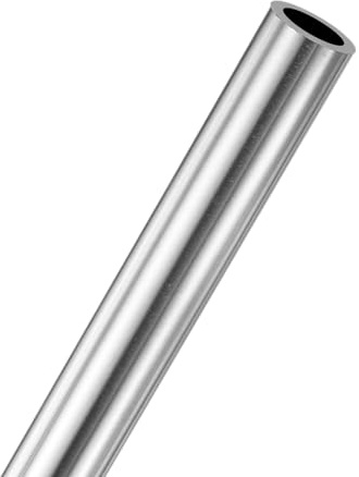 M METERXITY Edelstahlrohr Ø 16mm, Wandstärke 2mm, Länge 250mm, Edelstahl Rundrohr, Metallrohr, Edelstahlrundrohr Hohlprofil, Metallgerades Rohr für Bau, Treppen, Geländer