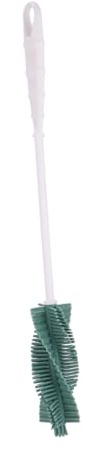 Flaschenbürste aus Silikon mit Langem Griff, 35cm, Grün | Weiche Reinigungsbürste für Flaschen, Becher und Glaswaren, Erreicht Ecken und Böden Gründlich