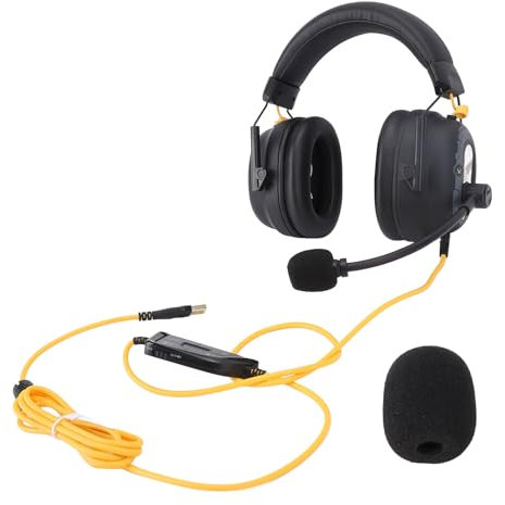 Wired USB Gaming Headset HiFi 7.1 Surround Sound med brus som avbryter mikrofonens lättvikt över öronhörlurar (Black)