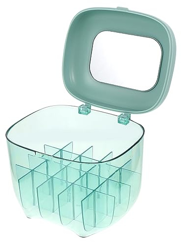 IWOWHERO Organizador De Pintalabios Delicado y Práctico Caja Para Guardar Pintalabios Transparente Doméstico Organizador De Maquillaje Hogar Soporte Para Guardar Cosméticos