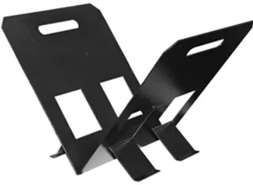 EffeDecor Portalegna Contenitore in Acciaio Verniciato con Manici Ideale per Stufe e Caminetti Design Moderno a Rivista 38x20xh27 cm