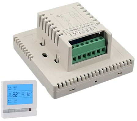 Thermostat Domestique | Contrôleur de Température pour Chauffage au Sol - Thermostat Précis avec Écran LCD pour Régulation de Température Confortable en Intérieur pour Chaudière et Salon