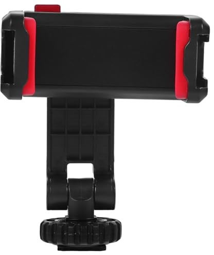 CLISPEED Rotatable Phone Holder Hot Shoe Mount Adapter for DSLR Cameras Stable Tripod Clip with Landscape Portrait Angles Compatible with Microphones and LED Lights for Video Recording