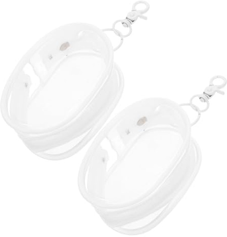 LALADEFIEE 2 St Transparent PVC Dockväska med Stilren Lätt och Skyddande Dockförvaring för Utomhusbruk Smidig Dockhållare för Små Dockor och Praktisk Hängande Organisatör