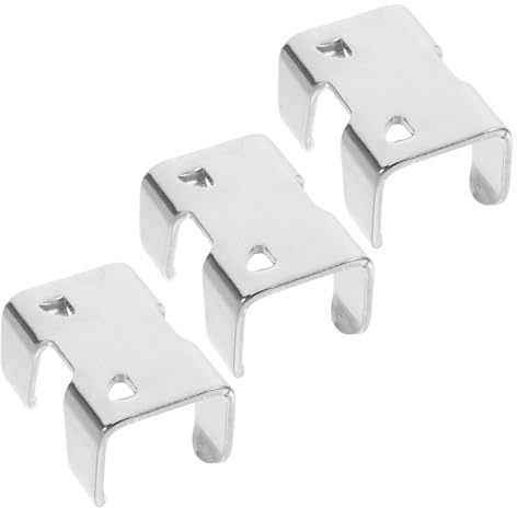 WEKADRIN 3pcs Heavy Duty Double Rope Clamps Iron Connectors for Ropes Smooth Finish Safe Grip for Pet Leashes Horse Leads and Climbing Uses